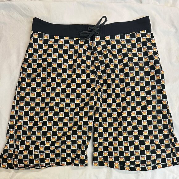 Hurley Board Shorts Size 38 Rare Pattern/Design Swim Trunks Surf Shorts - Picture 1 of 2